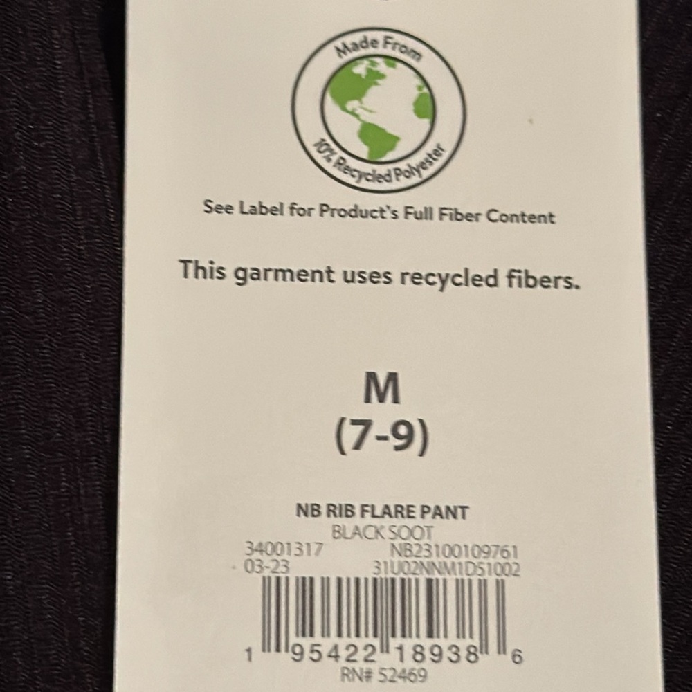No Boundaries womens black ribbed flare pants casual dressy bottoms Medium (7-9) - Picture 4 of 8